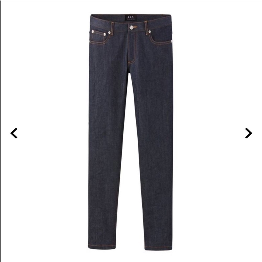 A.P.C. Jean Etroit Court Dark Wash Blue Jean